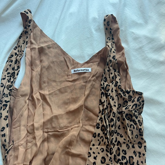 Reformation Dresses & Skirts - Reformation Beige and Black Animal Print Dress